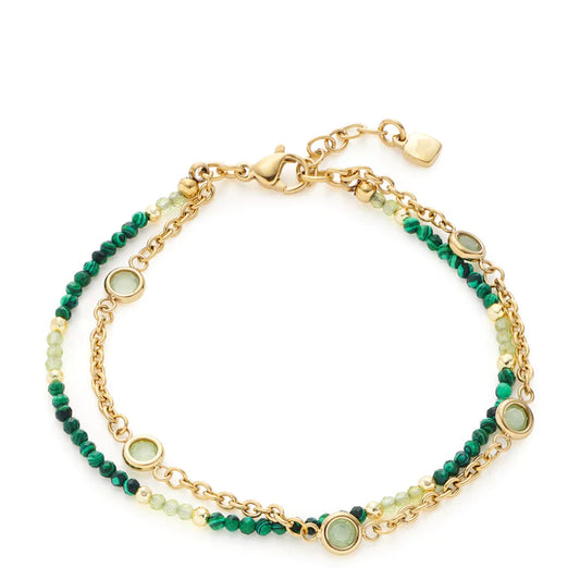 Leonardo Armband Malachit "Valea" APLS10234/2