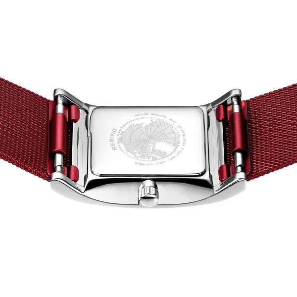 Bering Damenarmbanduhr "Silberrotes Eck" APAUB42210