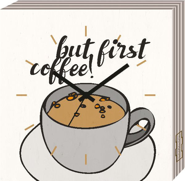 S.T.A.M.P.S. Wanduhr Woodclock ''coffee'' APSU72313