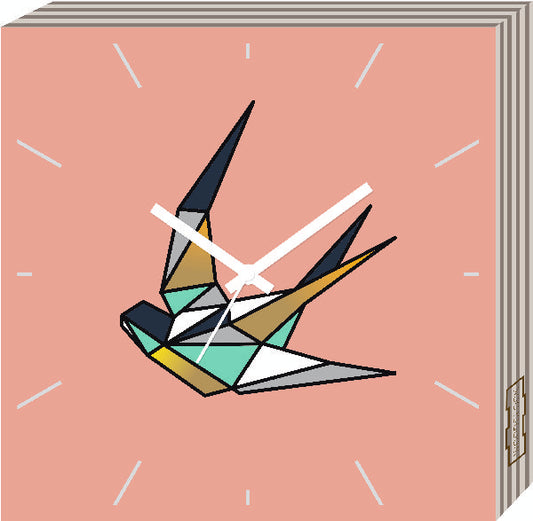 S.T.A.M.P.S. Wanduhr Woodclock ''swallow'' APSU72317