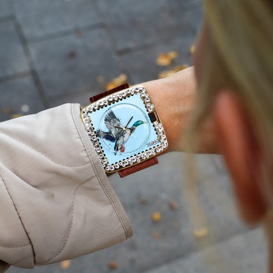 S.T.A.M.P.S. Armbanduhr zum Wechseln Uhrenmotiv ''Wild Duck'' APSU3236