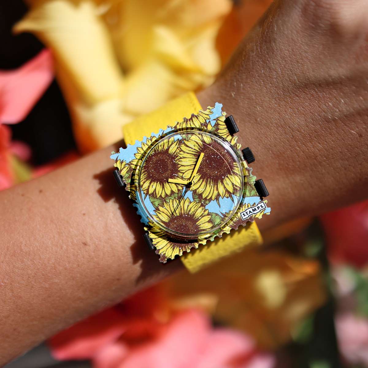 S.T.A.M.P.S. Armbanduhr zum Wechseln "Sunflower" APSU09257