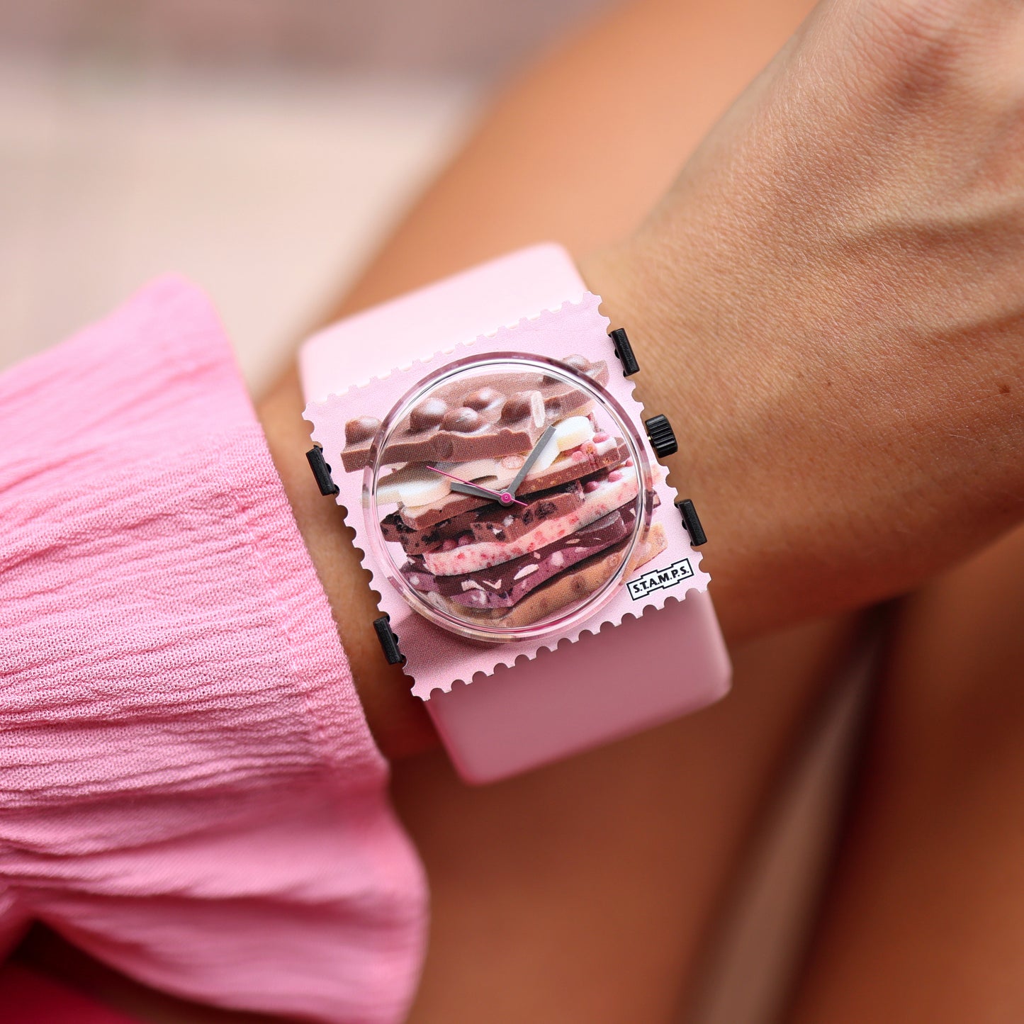 S.T.A.M.P.S. Armbanduhr zum Wechseln "Chocolate" APSU092511