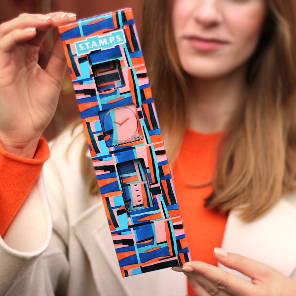 S.T.A.M.P.S. vegane Armbanduhr zum Wechseln ''Leonardo'' APUS22116