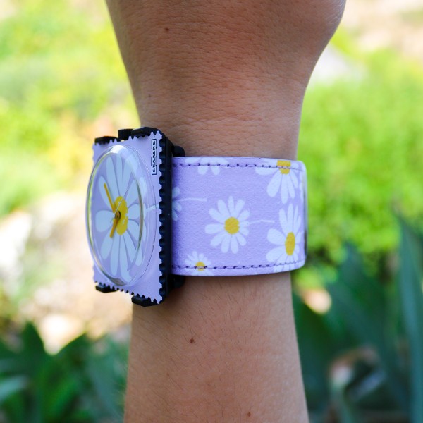 S.T.A.M.P.S. vegane Armbanduhr zum Wechseln ''Viola'' APUS22114