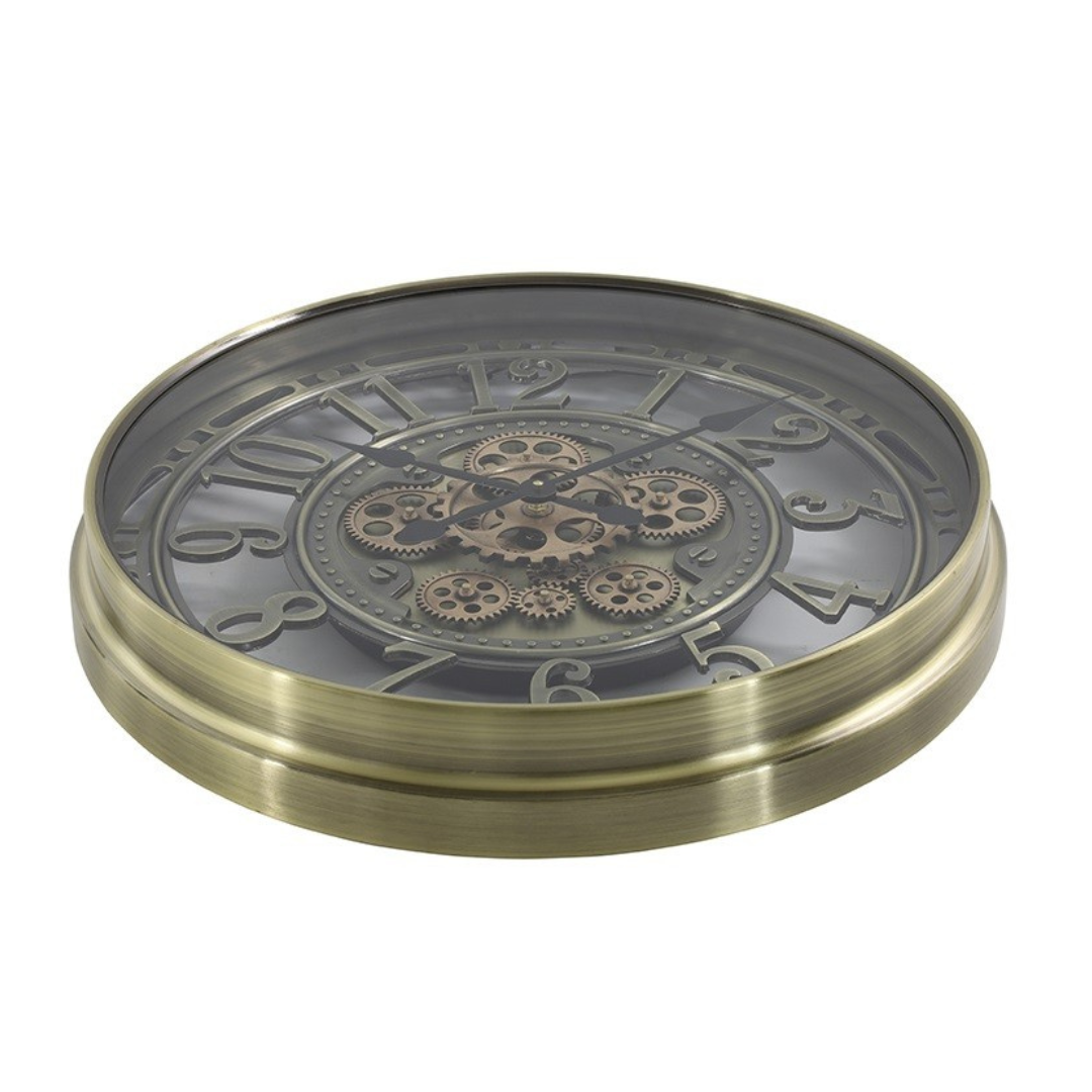 Countryfield Wanduhr "Norris Bronze" mit drehenden Zahnrädern APDU5244