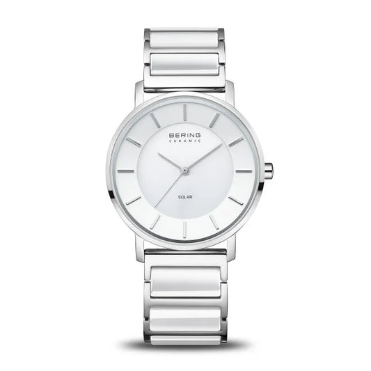 Bering Solar-Armbanduhr "Sunny" in blau oder weiß BUAP523/2