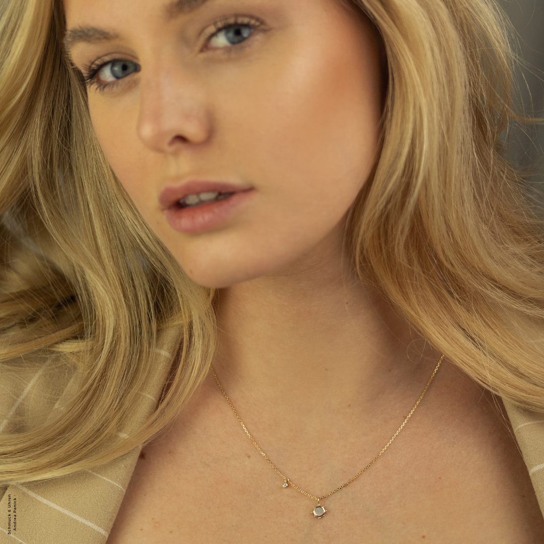 NanaKay Halskette "Sonnenschein" Perlmutt 375/- Gelbgold APNW102311/1