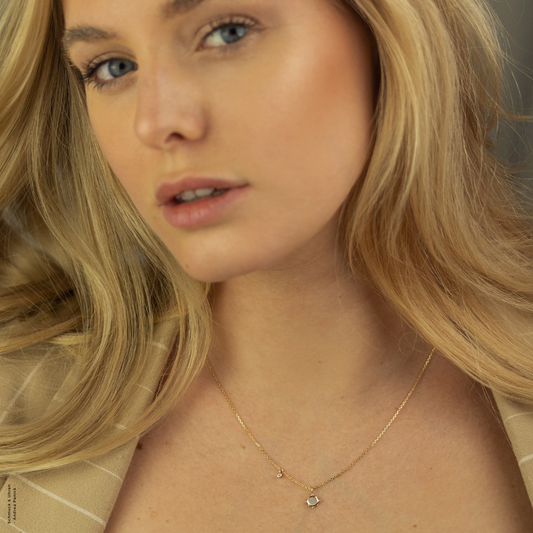 NanaKay Halskette "Sonnenschein" Perlmutt 375/- Gelbgold APNW102311/1