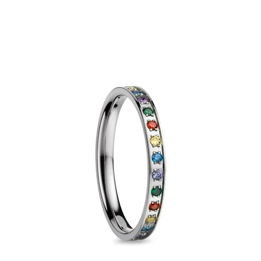 Bering-Ringschiene Regenbogen Edelstahl - gold, silber oder rosé BUAP523/8