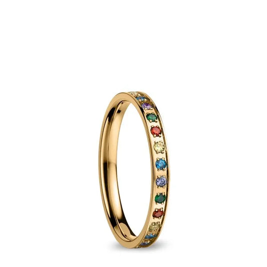 Bering-Ringschiene Regenbogen Edelstahl - gold, silber oder rosé BUAP523/8