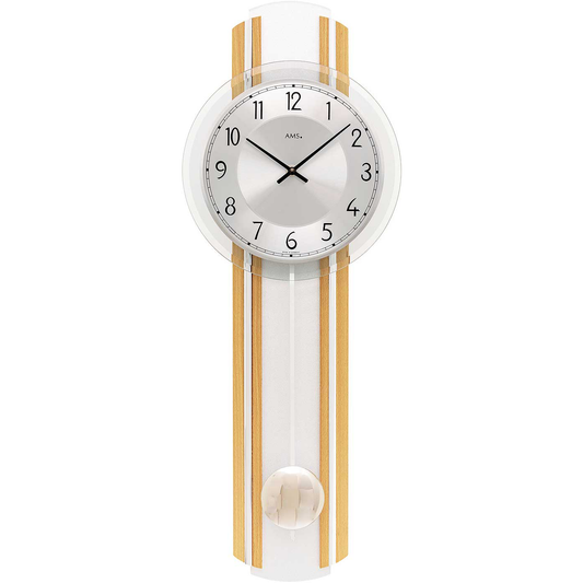 AMS Pendeluhr "Linie Harmonie" in Buche, Sonoma oder Eiche APWU10216