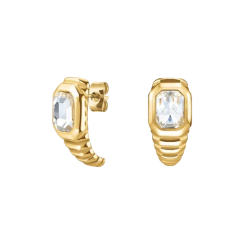 Rosefield Ohrstecker "geriffelte Octagon Eleganz" APRO32614