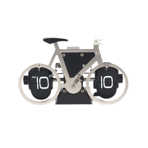 Romanowski-Design Klappenuhr "Rennrad" in silber, weiß oder schwarz KTUAP12221