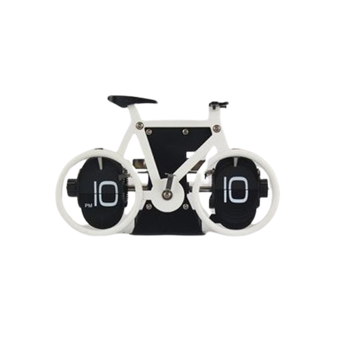 Romanowski-Design Klappenuhr "Rennrad" in silber, weiß oder schwarz KTUAP12221