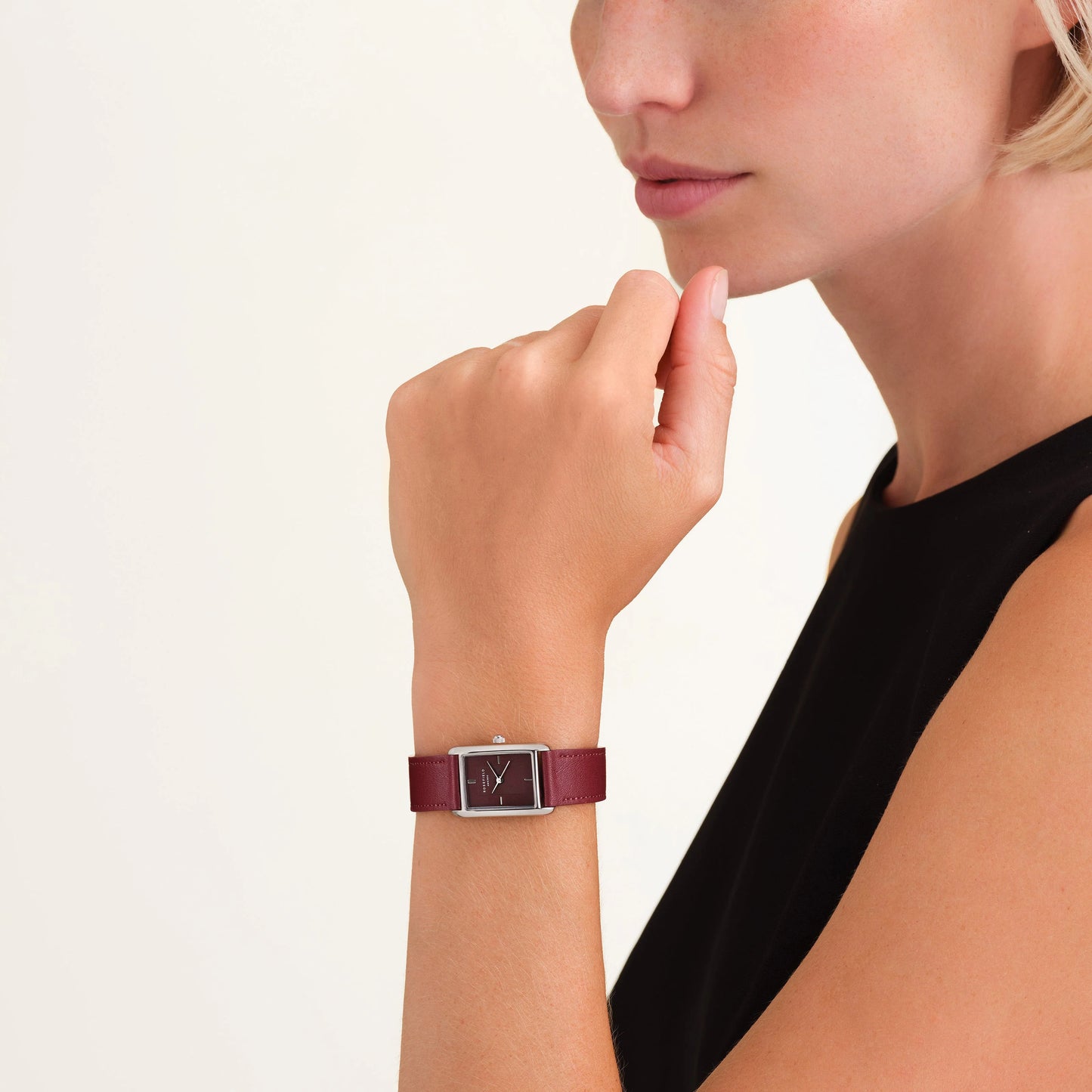 Rosefield Armbanduhr "Heirloom Burgunderrot" RUAP12242