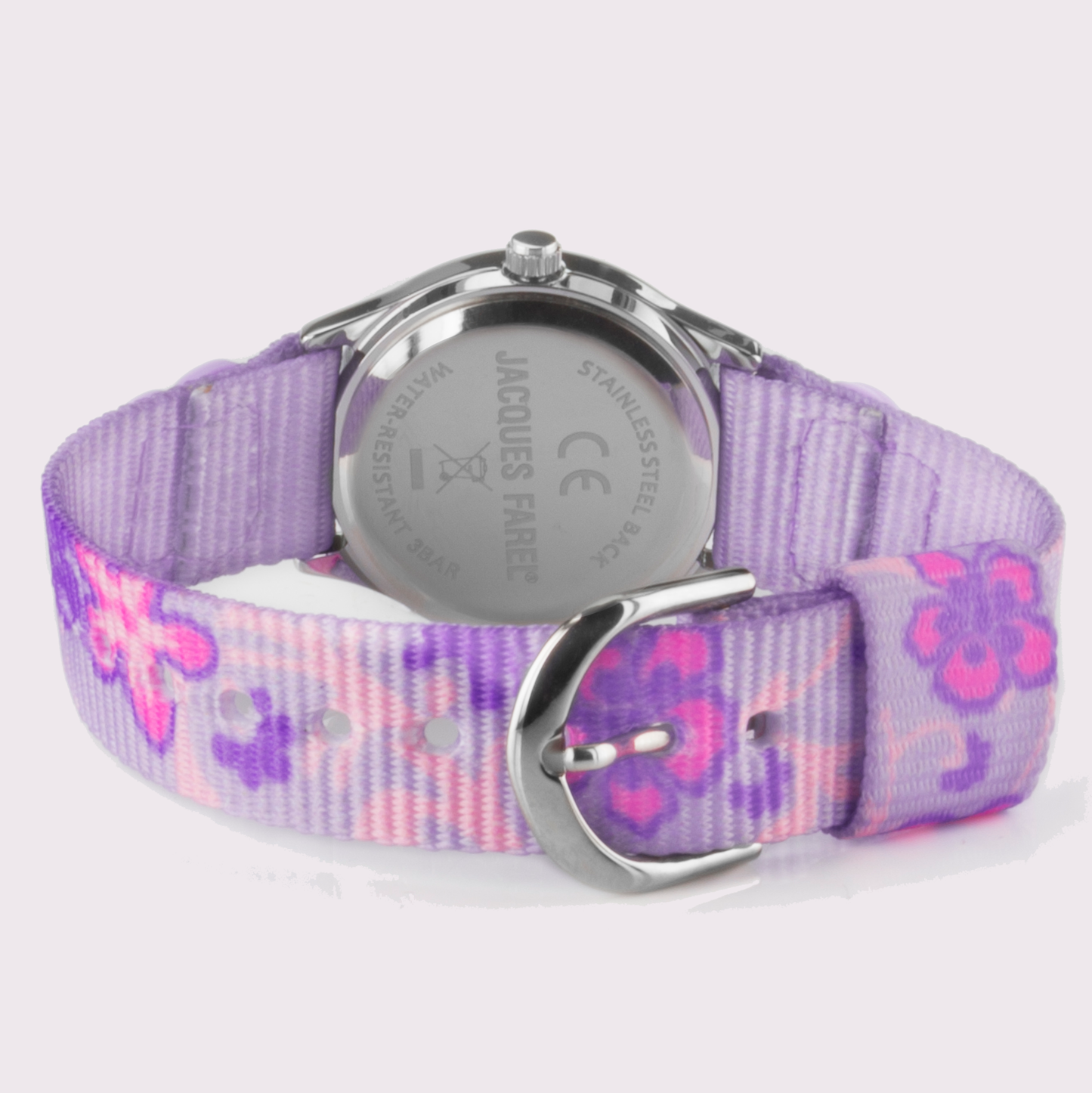 Kinderuhr mit Textilband & 3D Motiv "Schmetterling" APKU82314