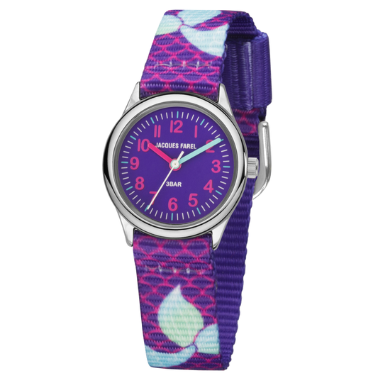 Kinderuhr mit Textilband "Meerjungfrau" APKU82317