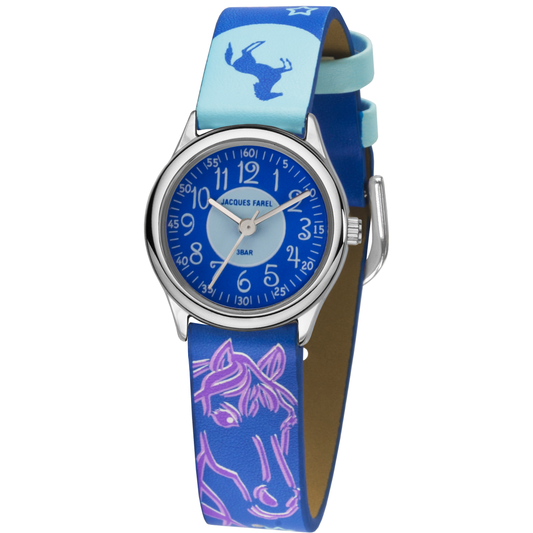 Kinderuhr aus veganem Leder "Pferd" APKU8236
