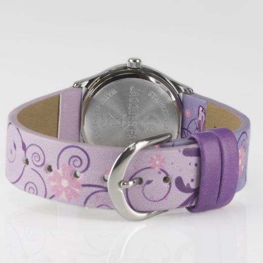 Kinderuhr aus veganem Leder "Schmetterling" APKU8238