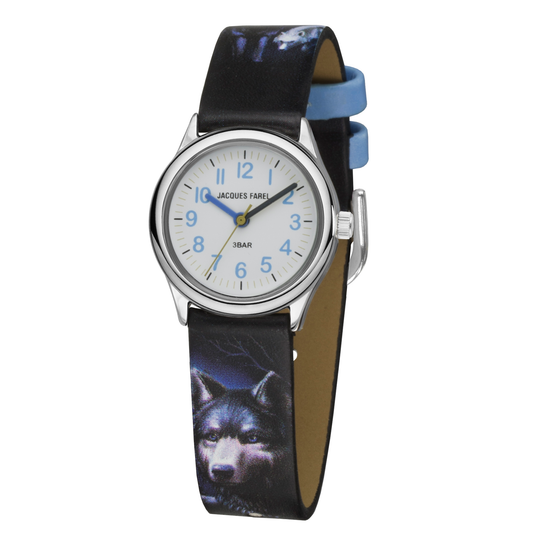 Kinderuhr aus veganem Leder "Wolf" APKU82313