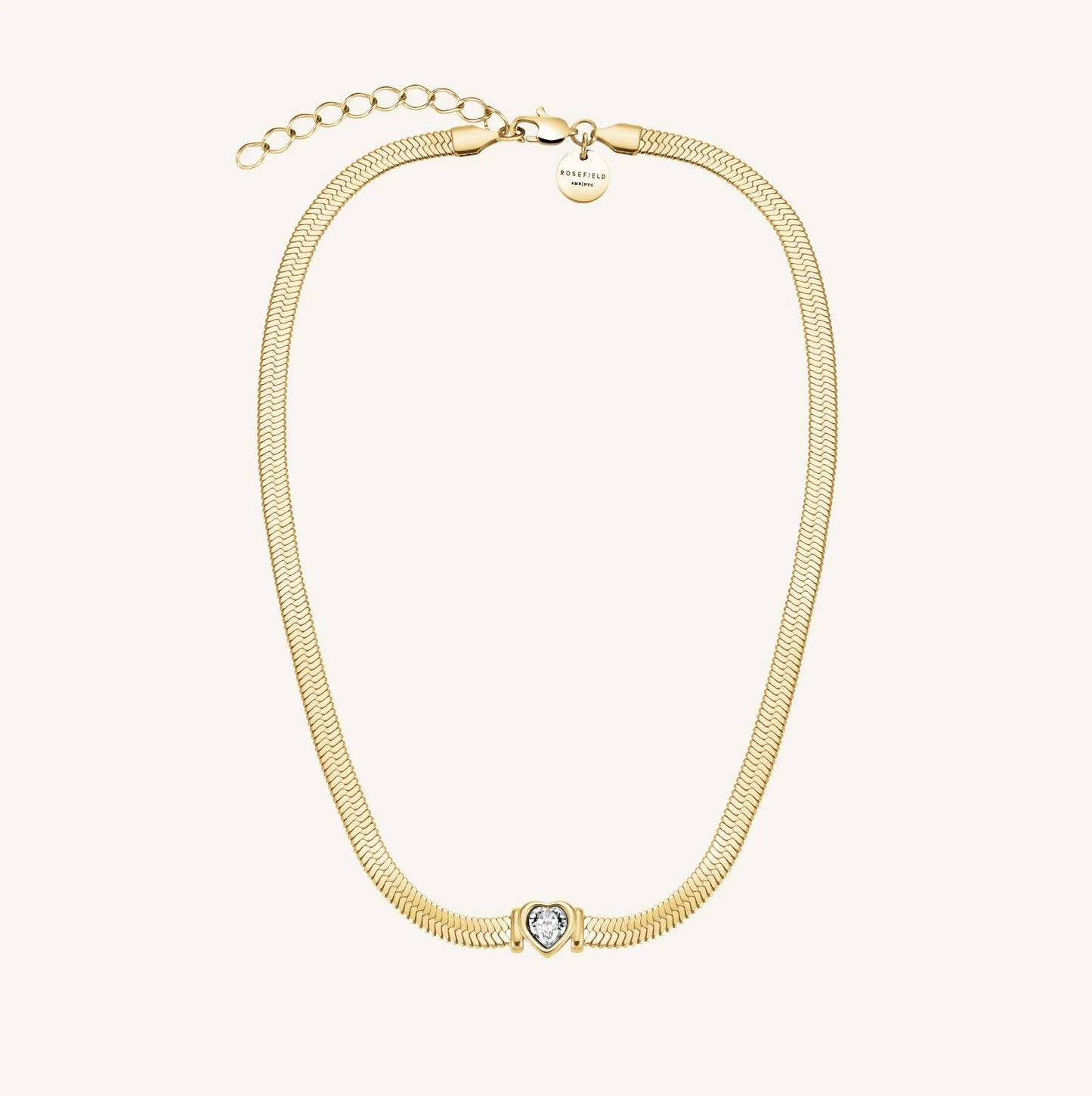 Rosefield Collier "Snake Herz Choker" in verschiedenen Farben APRO3268