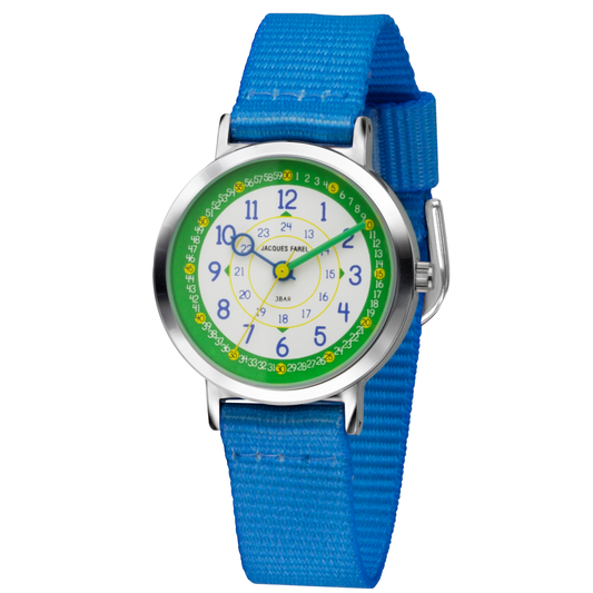 Kinderuhr zum Lernen mit Textilband verschiedene Farben APKU823111