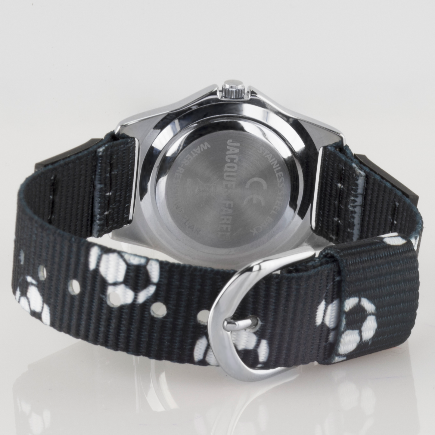 Kinderarmbanduhr zum Lernen Fußball mit Textilband APKU823121