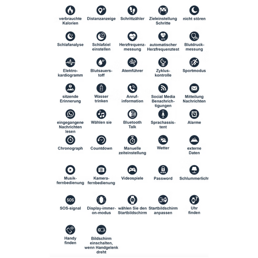 Marea Smart-Watch "Quatsch mal viel" in verschiedenen Farben B58011MAPS1254