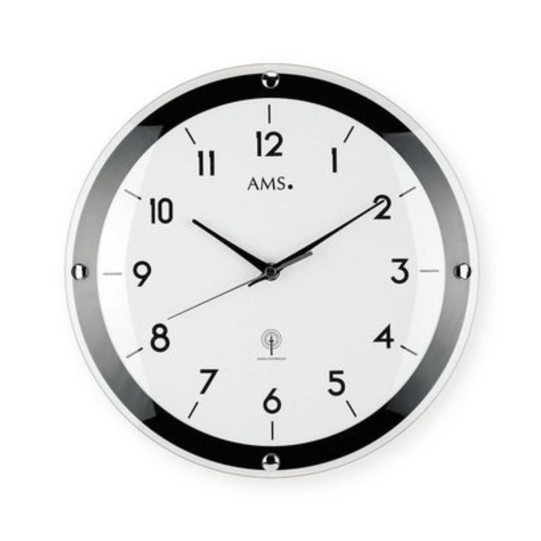 AMS Wanduhr Funk "Blacky" APWU10223