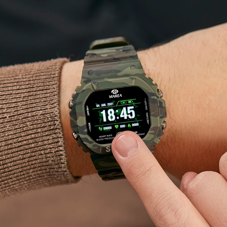 Marea-Smartwatch Fitness-Uhr hohe Stoßfestigkeit APMU2374