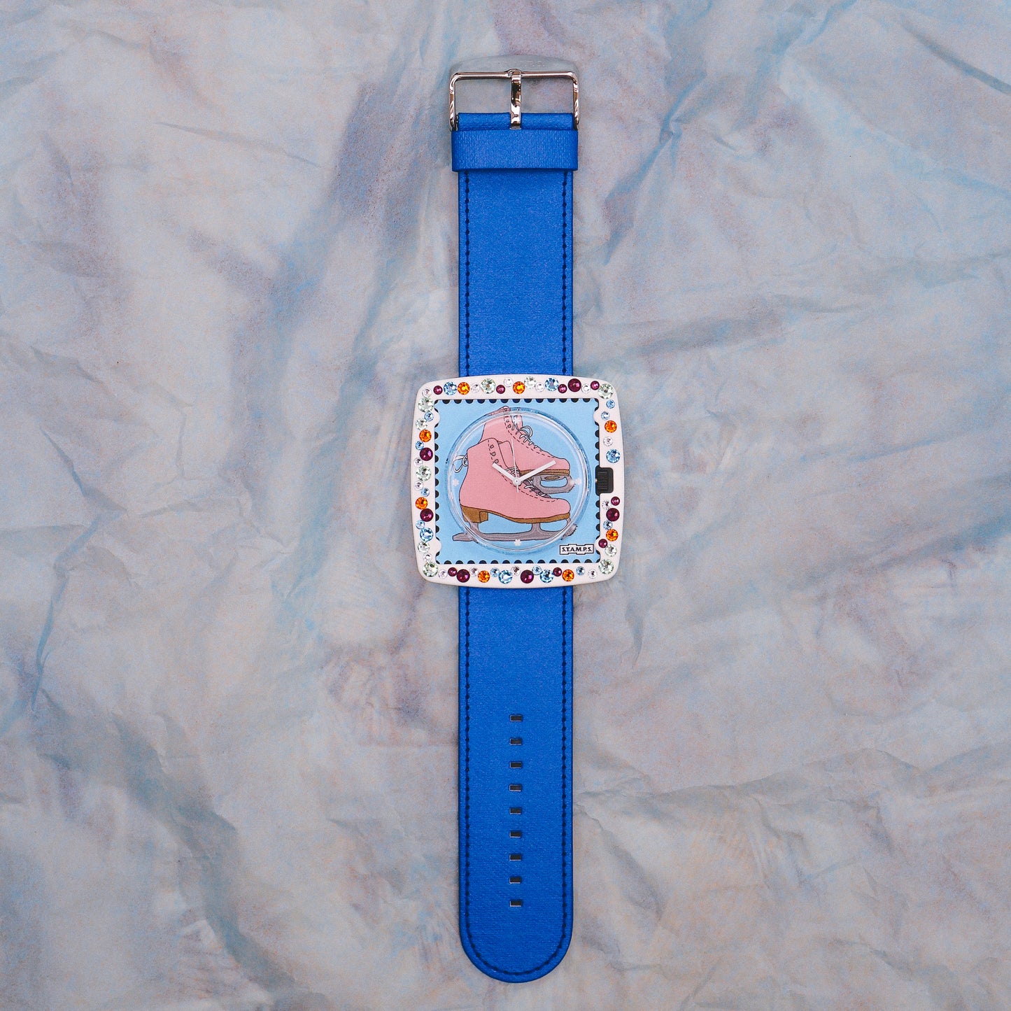 S.T.A.M.P.S. Armbanduhr zum Wechseln "Cool Jack Diamond" in verschiedenen Farben APSU092523