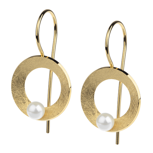 Ernstes Design Ohrhänger "Goldene Perle" APED10232/3
