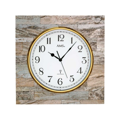 AMS Wanduhr Funk "Stein" APWU10227