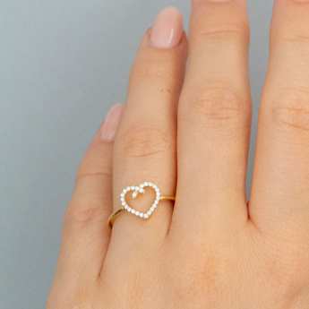 NanaKay Ring "Zirkonia-Herz" APCO2233/1