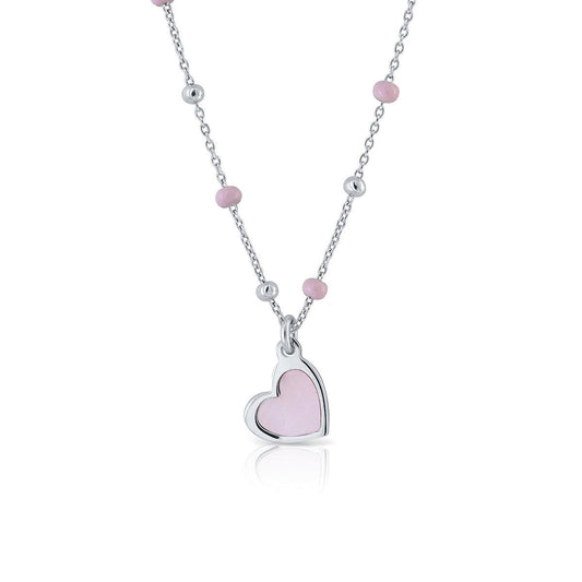 Kinderkette mit Anhänger und Verlängerungskette in Silber mit bunten Pastell-Kugeln APSKA3231/2 - Schmuck & Uhren Andrea Panick