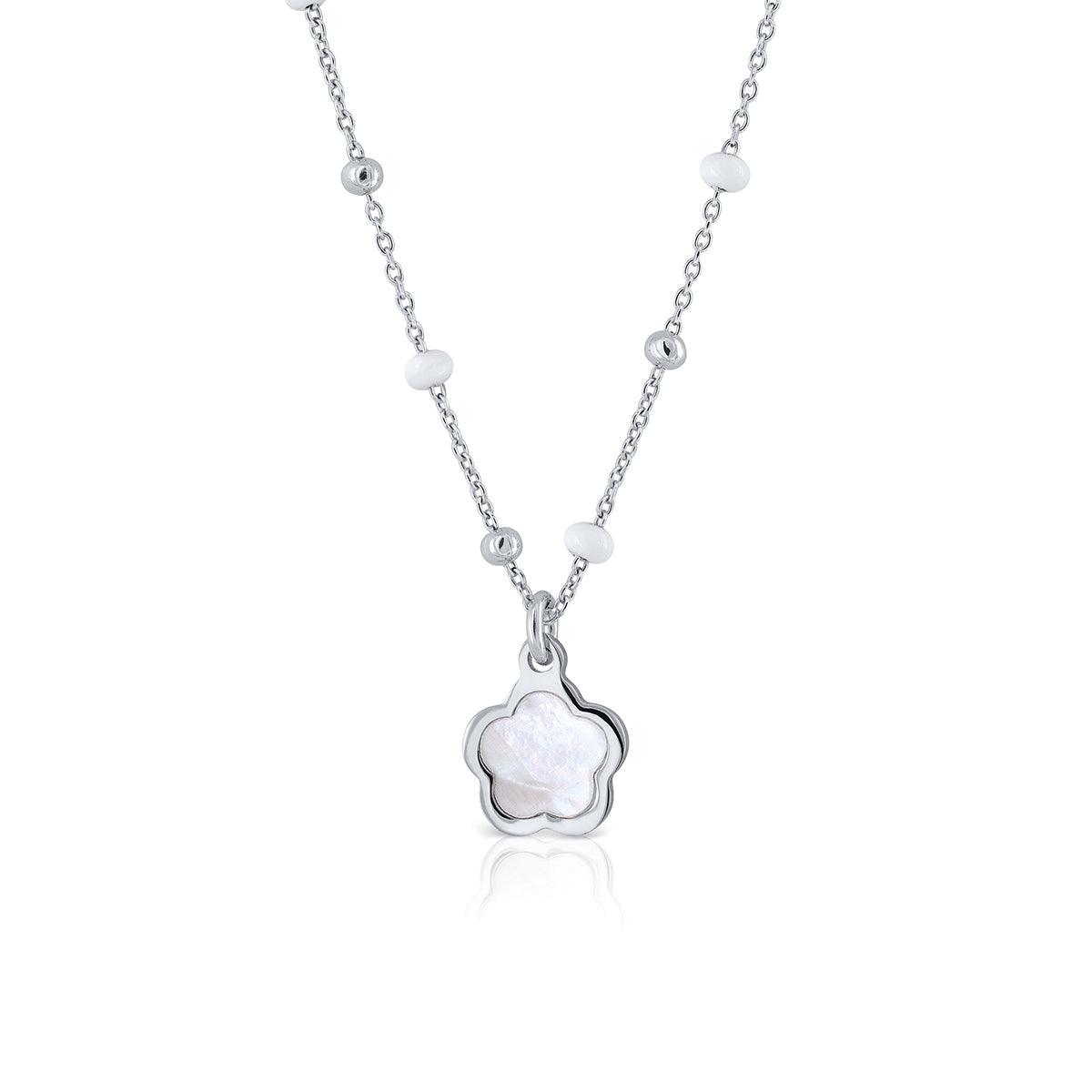 Kinderkette mit Anhänger und Verlängerungskette in Silber mit bunten Pastell-Kugeln APSKA3231/2 - Schmuck & Uhren Andrea Panick