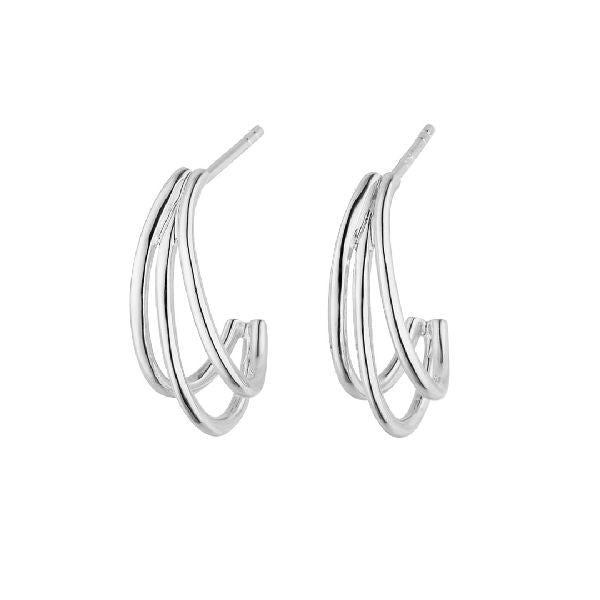 Ohrring Steckcreole in 925/- Sterlingsilber APS202241 - Schmuck & Uhren Andrea Panick