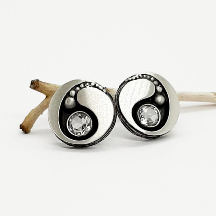 Finnlandsilber Ohrstecker "Bächlein" APSF22114