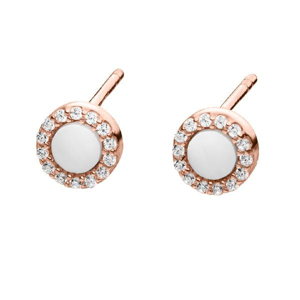 NanaKay Ohrstecker "Shiny Circles" in verschiedenen Farben APSS102216