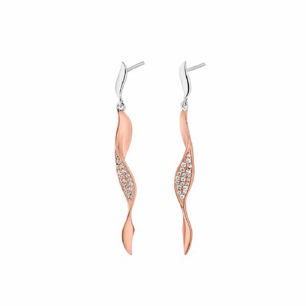 NanaKay Ohrstecker "Rote Welle" APSS10223