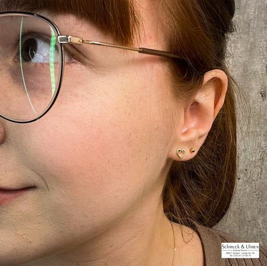 NanaKay Ohrstecker "Lineart-Herz" APCO2231/4