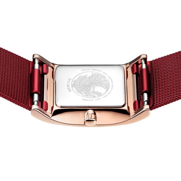 Bering-Armbanduhr rosé-rotes Eck APAUB42212