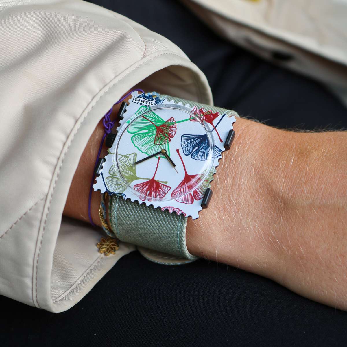 S.T.A.M.P.S. Armbanduhr zum Wechseln "Ginkgo" APSU092513