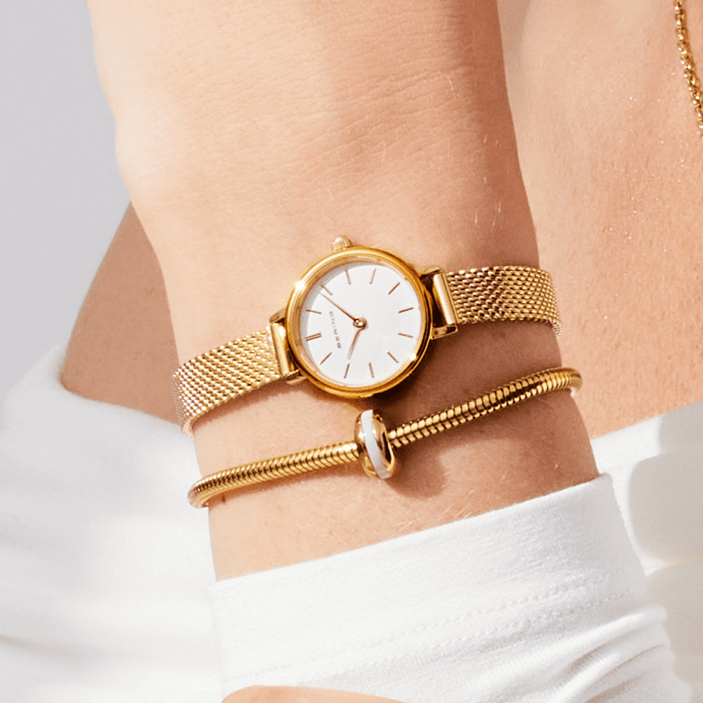 Bering Geschenkset Uhr mit Armband "Lovely Gold" APBW12251