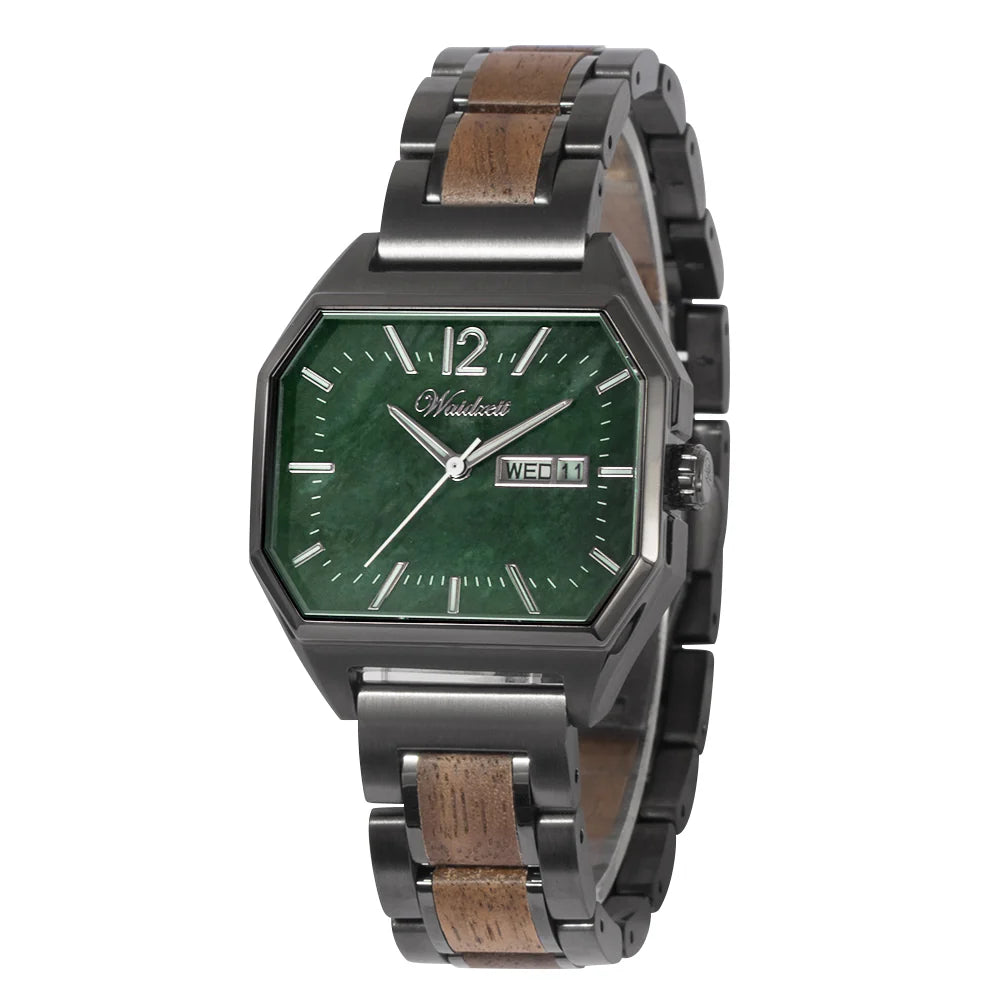 Waidzeit Armbanduhr aus Walnuss "München" WUAP3261/5