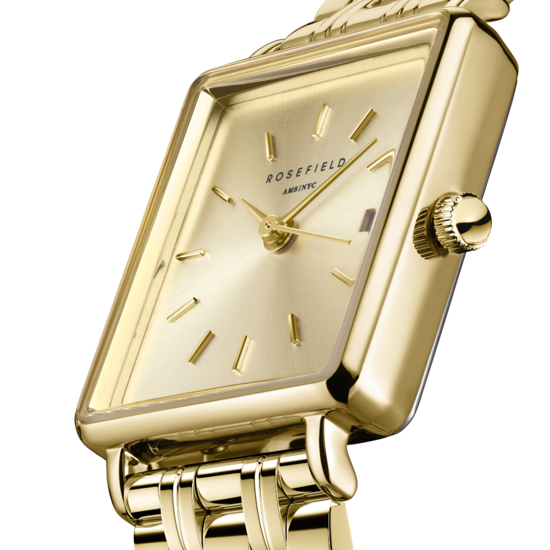 Rosefield Armbanduhr The Boxy Champagne APRU3244