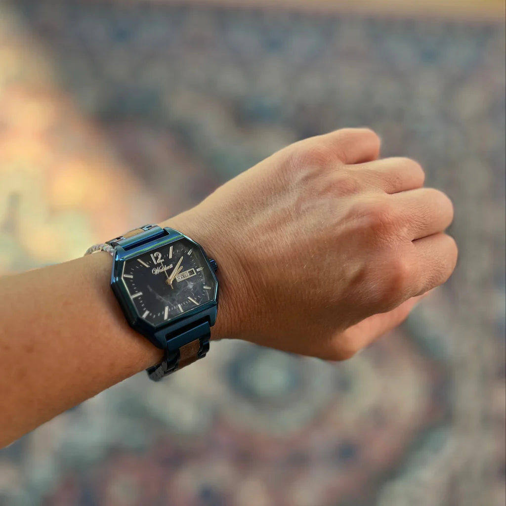 Waidzeit Armbanduhr aus Walnuss "Hamburg" WUAP3261/3