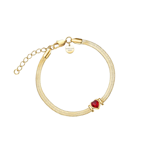 Rosefield Armband "Snake Herz" in verschiedenen Farben APRO3269