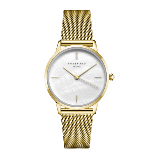 Rosefield Armbanduhr "The Pearl Edit Golden" RUAP2252